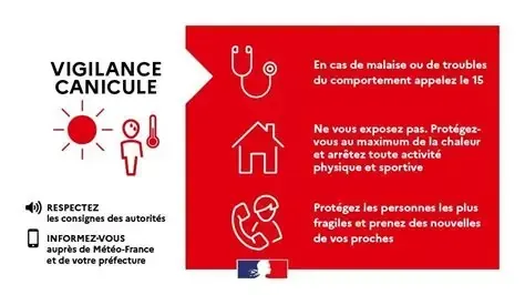 CANICULE ROUGE CONSIGNES